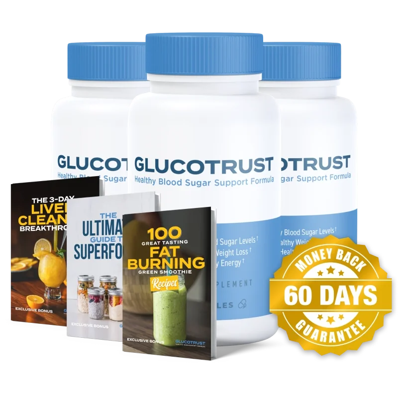 GlucoTrust Blood Sugar Relief Supplement — 3 Bottle / 90 Day Pack
