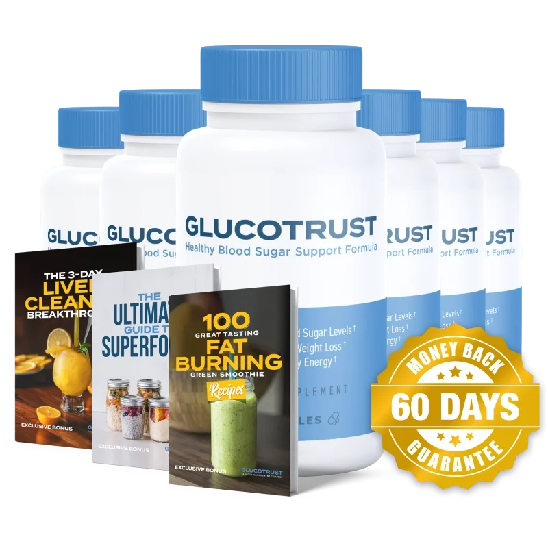 GlucoTrust Blood Sugar Relief Supplement — 6 Bottle / 180 Day Pack